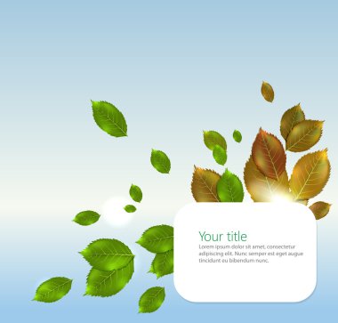 vektör yaz-Sonbahar afiş