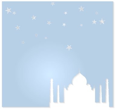 Taj mahal vektör arka plan