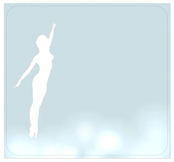 Vector background with a dancer — Stock Vector