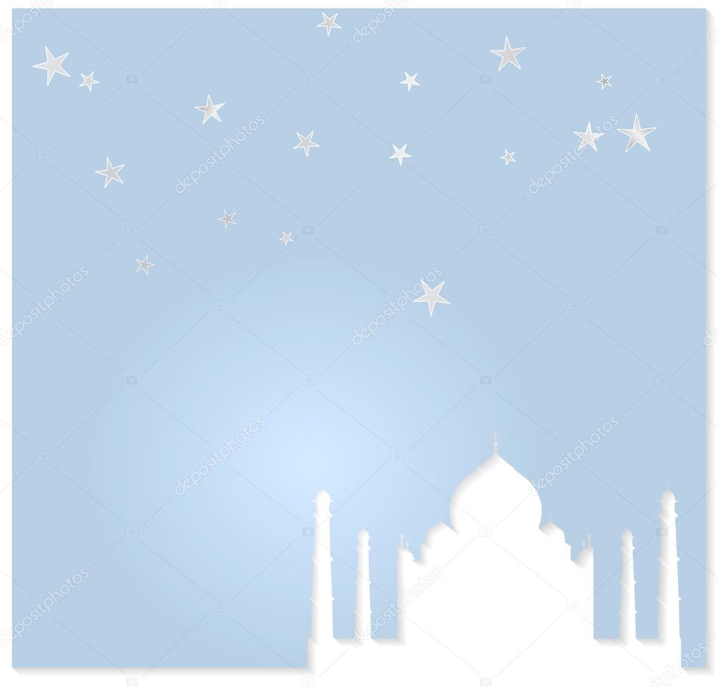 Taj Mahal vector background