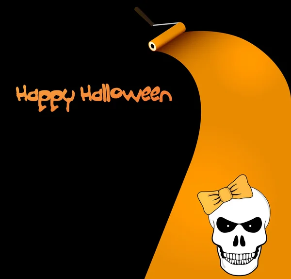 Carte vectorielle Halloween ou fond . — Image vectorielle