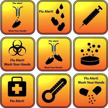 vektör gribi Uyarı simge kümesi