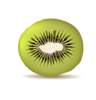 beyaz izole organik kivi