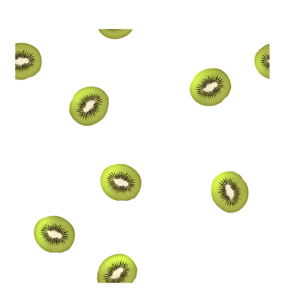 Patrón sin costura Kiwi — Vector de stock