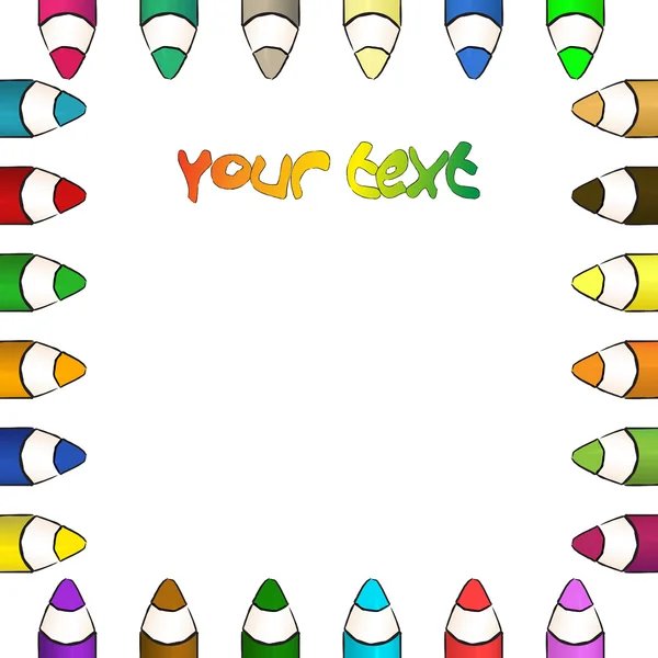 彩色的铅笔 — 图库矢量图片