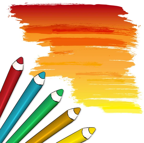 Kolorowe ołówki — Wektor stockowy