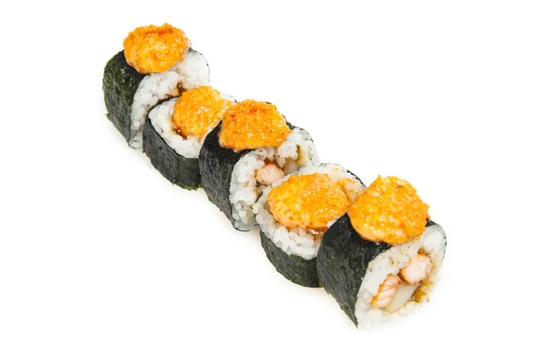 Sushi isolerade i vit bakgrund — Stockfoto