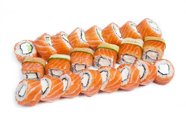 Sushi op de witte — Stockfoto