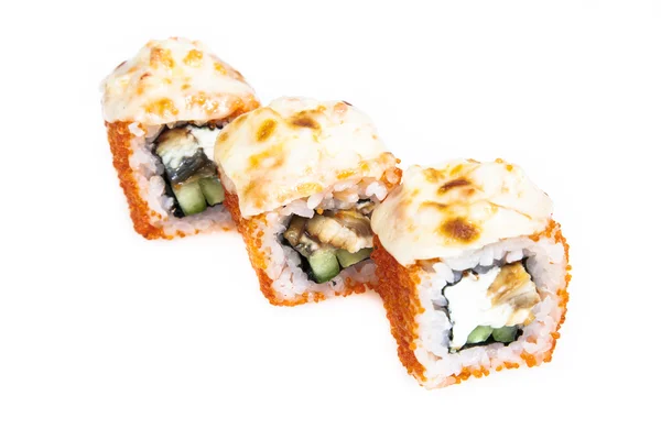 Sushi isoliert auf weißem Hintergrund — Stockfoto