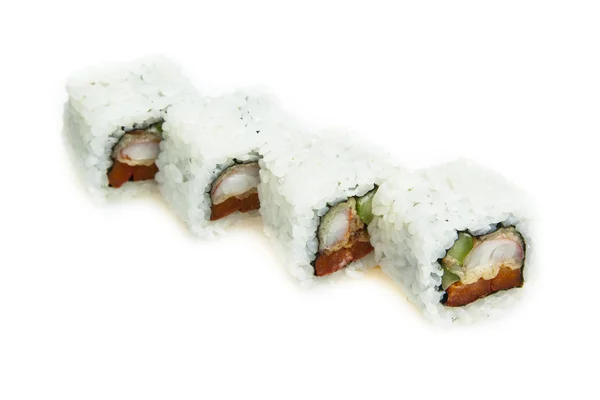Sushi aislado en fondo blanco — Foto de Stock