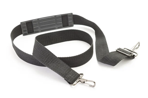 Black strap for a small pouch — Stock Photo, Image