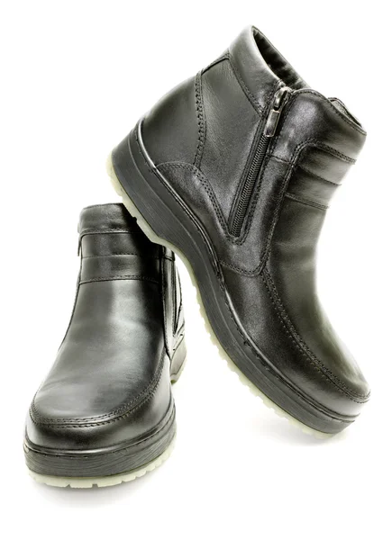 Black insulated boots — Stock Photo, Image