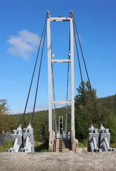 Ponte di corda per pedoni — Foto Stock