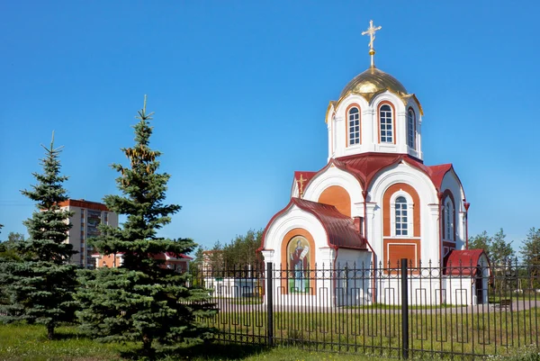 O templo em honra do monge António, o Grande. A Rússia. Nizh... — Fotografia de Stock