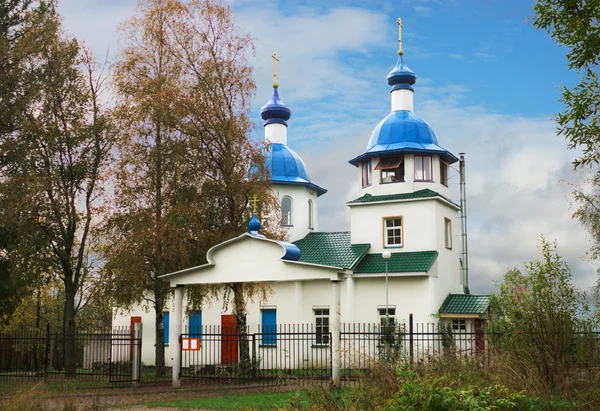 Kyrkan av ikonen för Guds moder mostholy. pudozh. ru — Stockfoto