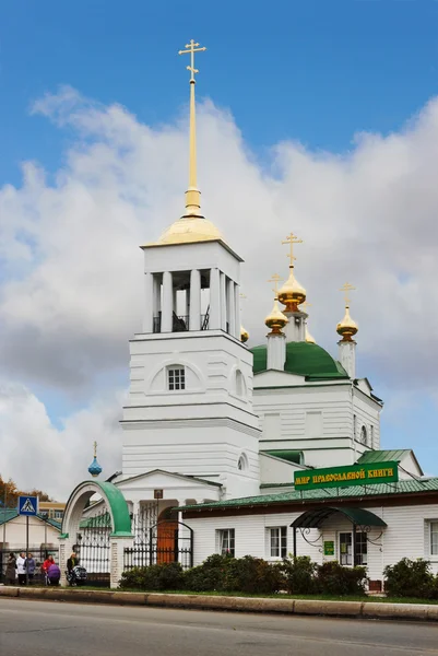 Kyrkan av dormition av den heliga theotokos i staden bor — Stockfoto