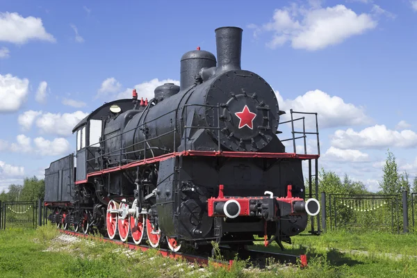 最後の世紀の典型的なロシア機関車 20 代 — ストック写真