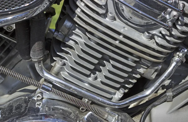 Detail of the motorcycle engine