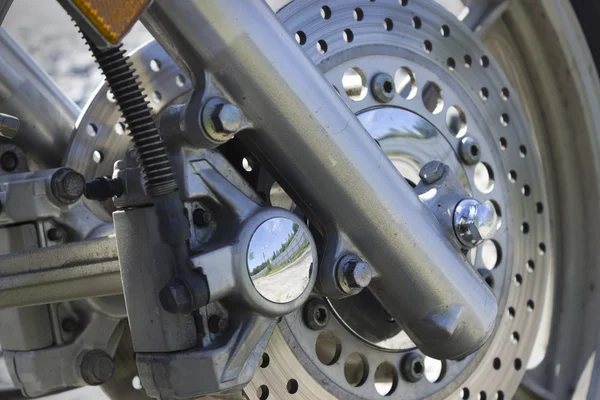 Brake device front-wheel motorcycle — Stock Photo, Image