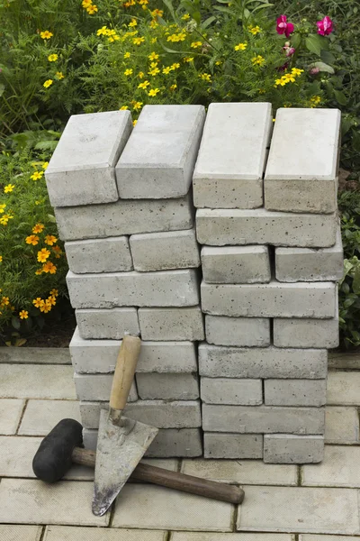 Paving stones in a pile — Stock Photo, Image