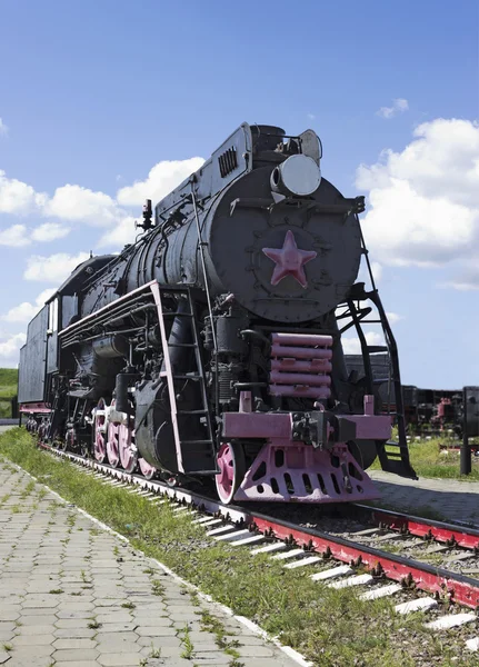 Cargo Soviet locomotive 50-ies — Stock Photo, Image