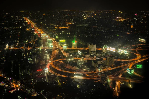 Bangkok Thailand Circa Feb 2015 Smog Bangkok City Center — Stock Photo, Image