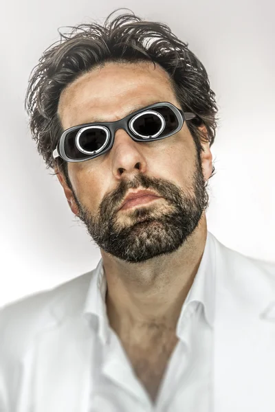 Man with cool sun glasses — Stock Photo, Image