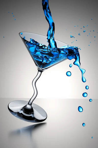 Cocktailglas splash — Stockfoto