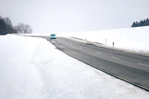 Inverno drive — Foto Stock
