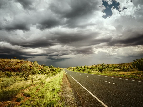 Estrada mau tempo — Fotografia de Stock