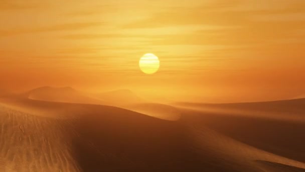 Desierto puesta de sol — Vídeos de Stock