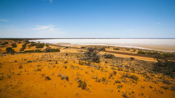 Suché jezero Austrálie — Stock fotografie