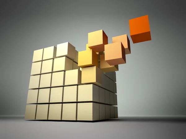 Cube of cubes — Stock Photo, Image