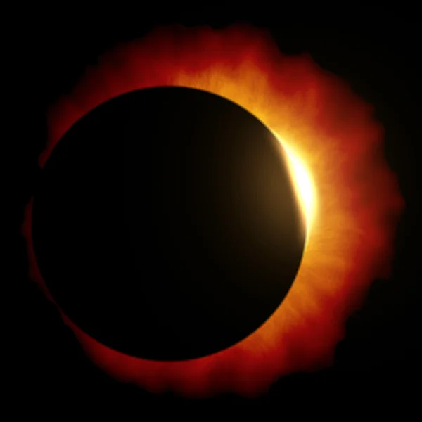 Solen eclipse — Stockfoto