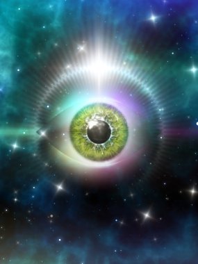 eye in space clipart