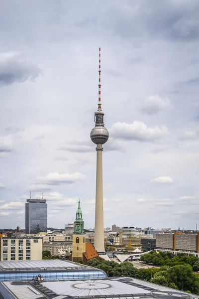 Torre de televisão Berlim — Fotografia de Stock