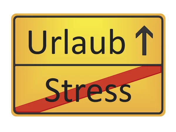 Urlaub-应力 — 图库照片