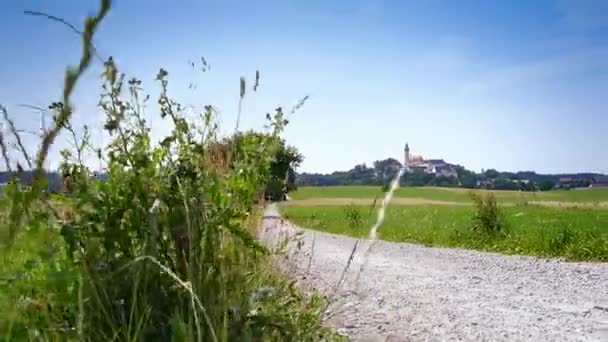 A németországi Bavaria Andechs kolostor — Stock videók