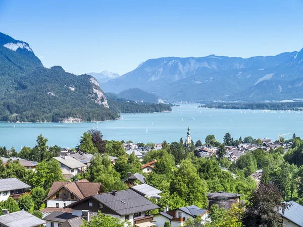 Áustria Lago Wolfgangsee — Fotografia de Stock