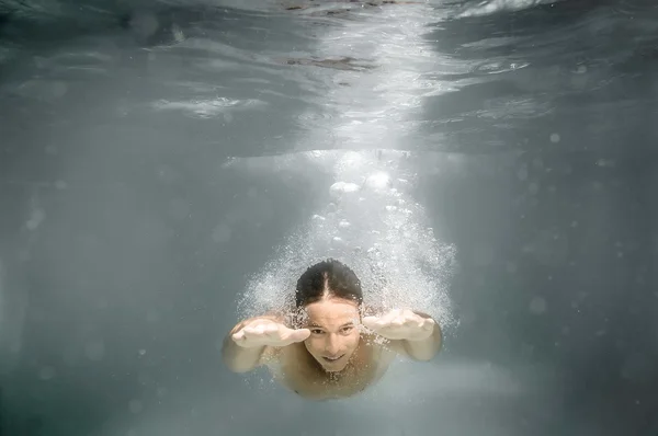 Diving man — Stock Photo, Image