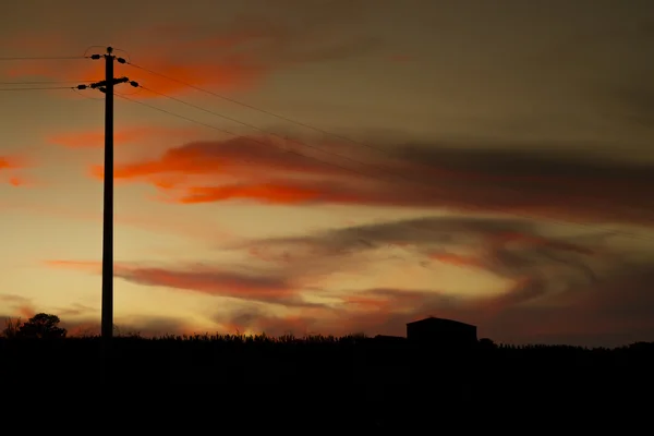 Macht zonsondergang — Stockfoto