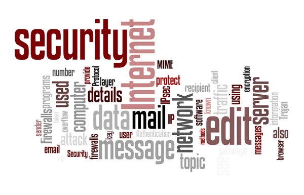 Internet security text cloud — стоковый вектор