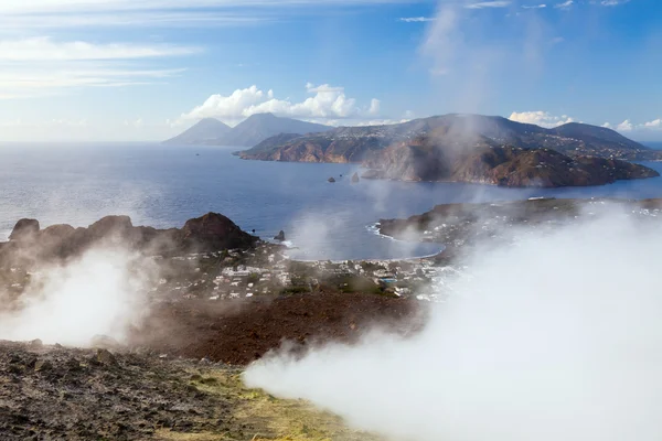 Lipari-Inseln aktiver Vulkan — Stockfoto