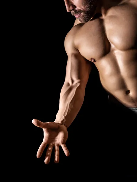 Uomo bodybuilding — Foto Stock