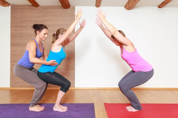 Yoga-Übungen — Stockfoto