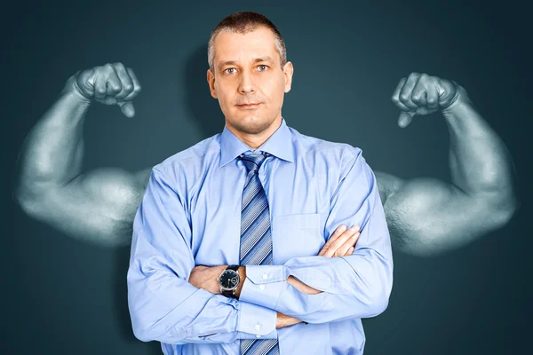 Hombre de negocios protección — Foto de Stock