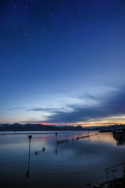Het Bodenmeer nacht — Stockfoto