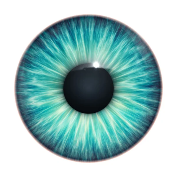 Turquoise oog — Stockfoto