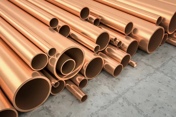 Copper Pipes — Stock Photo, Image