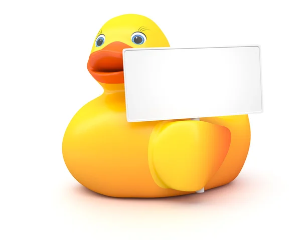 Гумові ducky знак — стокове фото